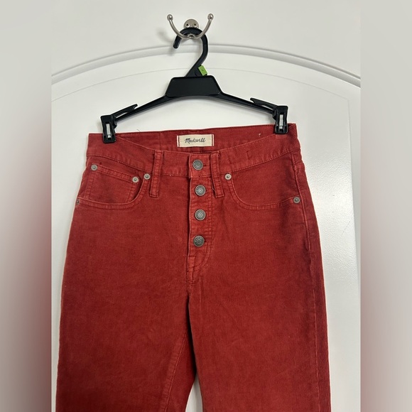 Madewell Cali Demi Boot Corduroy Cords Cropped Crops Flare Ankle Pants 25 retro - Picture 8 of 13